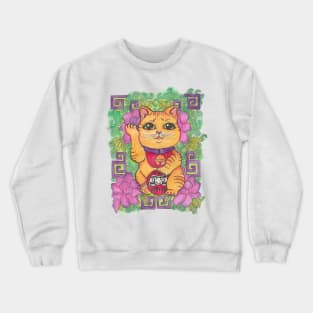 Lucky Cat Crewneck Sweatshirt